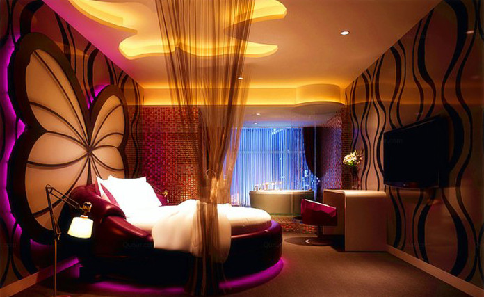 鄭州山楂樹連鎖情侶主題酒店客房裝修設(shè)計實景照片 鄭州山楂樹連鎖情侶主題酒店客房裝修設(shè)計實景照片