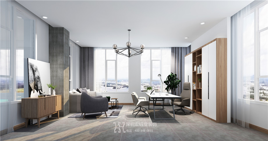 鄭州億鴻科技總部辦公室裝修設計效果圖 鄭州億鴻科技總部辦公室裝修設計效果圖