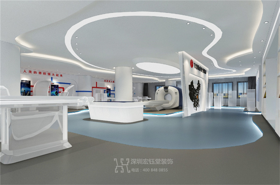 鄭州辦公展廳裝修設計效果圖-飛龍醫療展廳-宏鈺堂裝飾案例 鄭州辦公展廳裝修設計效果圖-飛龍醫療展廳-宏鈺堂裝飾案例