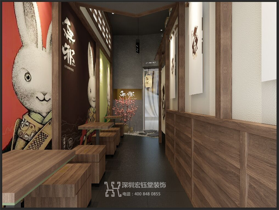 無邪抹茶鄭州店裝修設計方案-甜品餐飲店案例-宏鈺堂裝飾鄭州分公司