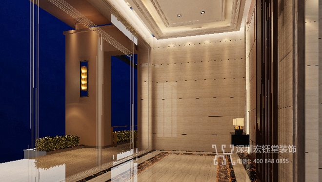 鄭州龍居蘭亭住宅樓盤公共區域裝修設計效果圖