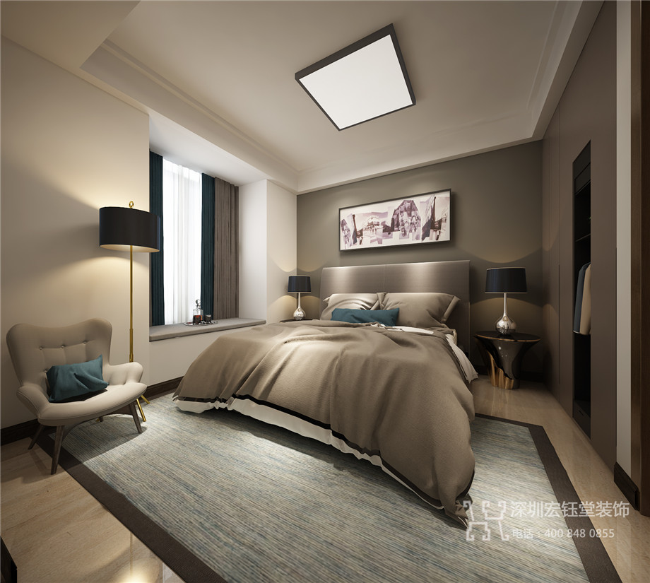 鄭州九龍城天譽龍邸住宅樣板間裝修設計效果圖