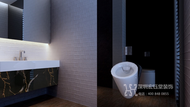 鄭州企業公園售樓部衛生間裝修設計效果圖 鄭州企業公園售樓部衛生間裝修設計效果圖