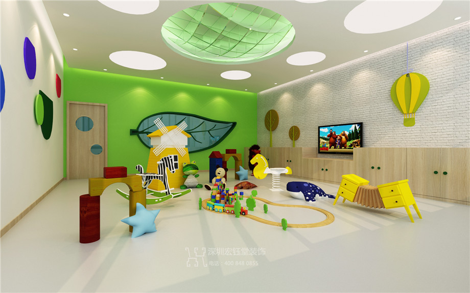 維貝尼兒童教育中心裝修設計方案-玩耍教室效果圖 維貝尼兒童教育中心裝修設計方案-玩耍教室效果圖
