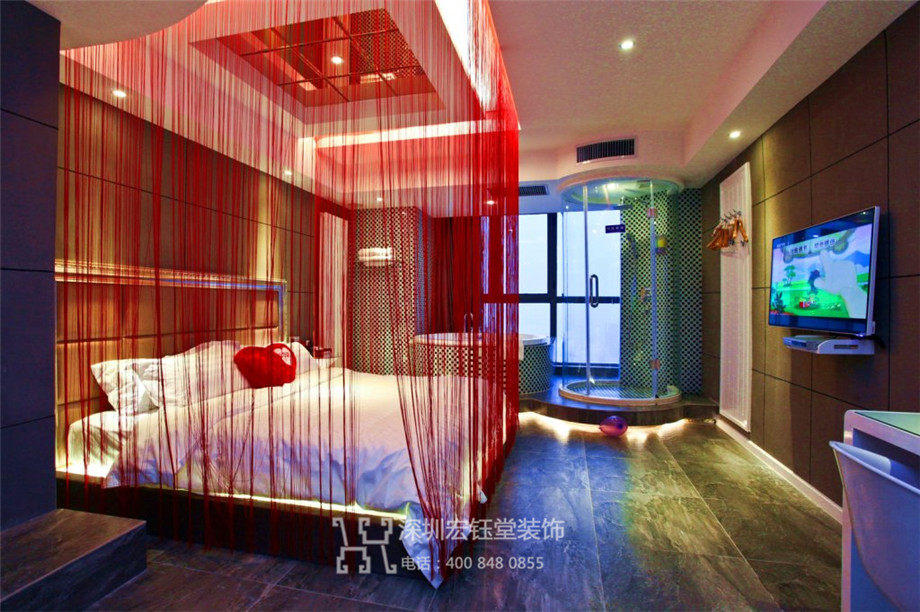 鄭州山楂樹情侶主題酒店客房裝修設計實景照片 鄭州山楂樹情侶主題酒店客房裝修設計實景照片