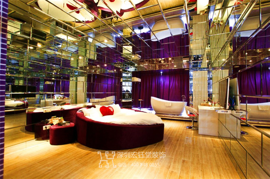 鄭州山楂樹情侶主題酒店客房裝修設計實景照片 鄭州山楂樹情侶主題酒店客房裝修設計實景照片