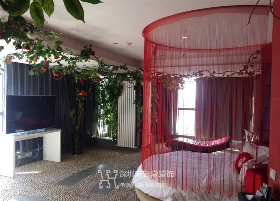 鄭州山楂樹情侶主題酒店客房裝修設計實景照片 鄭州山楂樹情侶主題酒店客房裝修設計實景照片