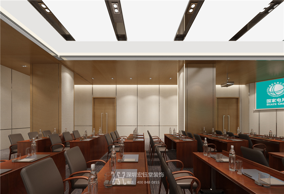 濟源國家電網政府辦公樓會議室裝修設計圖 濟源國家電網政府辦公樓會議室裝修設計圖