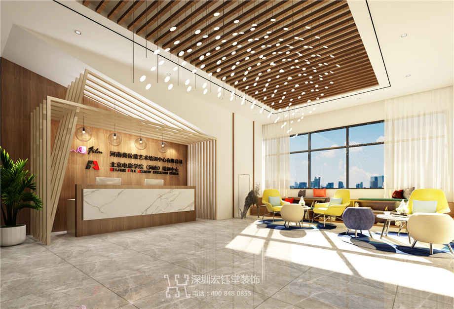 鄭州費拉蒙藝術培訓中心前臺接待裝修圖片 鄭州費拉蒙藝術培訓中心前臺接待裝修圖片