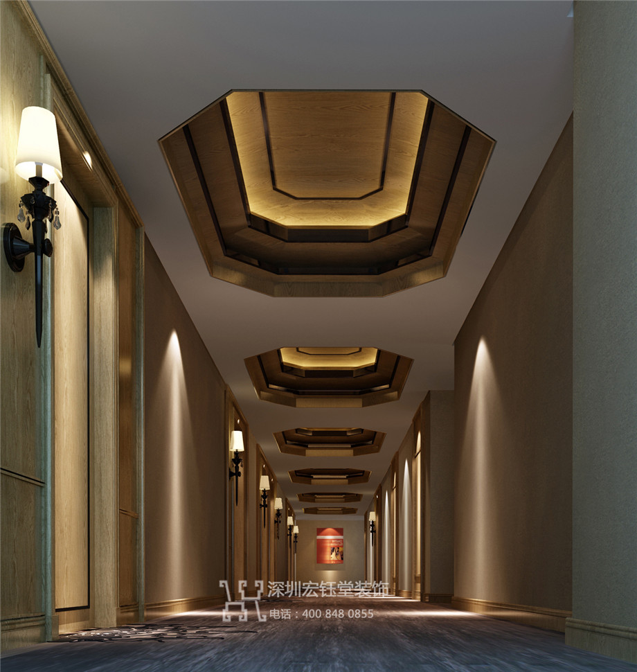 開封東方豪庭精品商務酒店客房走廊裝修設計方案 開封東方豪庭精品商務酒店客房走廊裝修設計方案