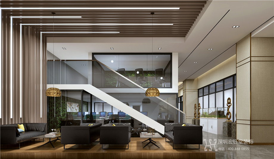 河南二十冶集團新中式辦公室裝修設(shè)計方案 河南二十冶集團新中式辦公室裝修設(shè)計方案