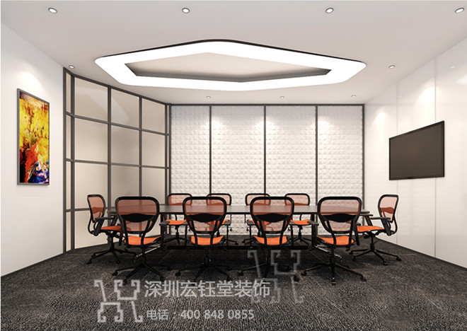 鄭州辦公室裝修-時尚會議室設計效果圖 鄭州辦公室裝修-時尚會議室設計效果圖