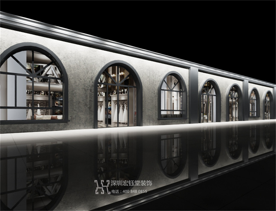 鄭州尚美時(shí)尚美發(fā)會(huì)所店面裝修設(shè)計(jì)效果圖