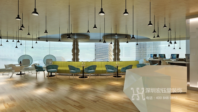 鄭州建業(yè)五棟大樓辦公設(shè)計(jì)效果圖-宏鈺堂案例