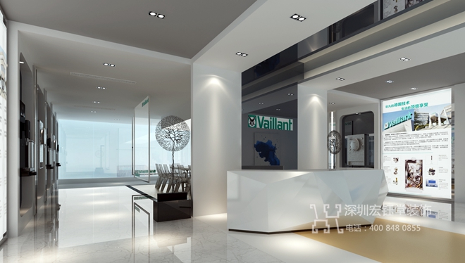 鄭州建業(yè)五棟大樓智能家居公司辦公室裝修設(shè)計(jì)效果圖