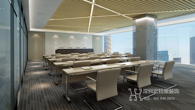 鄭州建業(yè)五棟大樓家居公司會(huì)議室設(shè)計(jì)效果圖