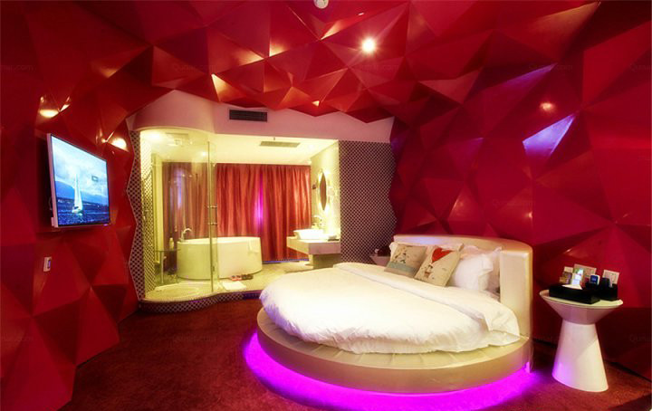 鄭州山楂樹連鎖情侶主題酒店客房裝修設(shè)計實景照片 鄭州山楂樹連鎖情侶主題酒店客房裝修設(shè)計實景照片