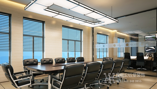 鄭州鐵路公安局會議指揮中心裝修設(shè)計(jì)案例