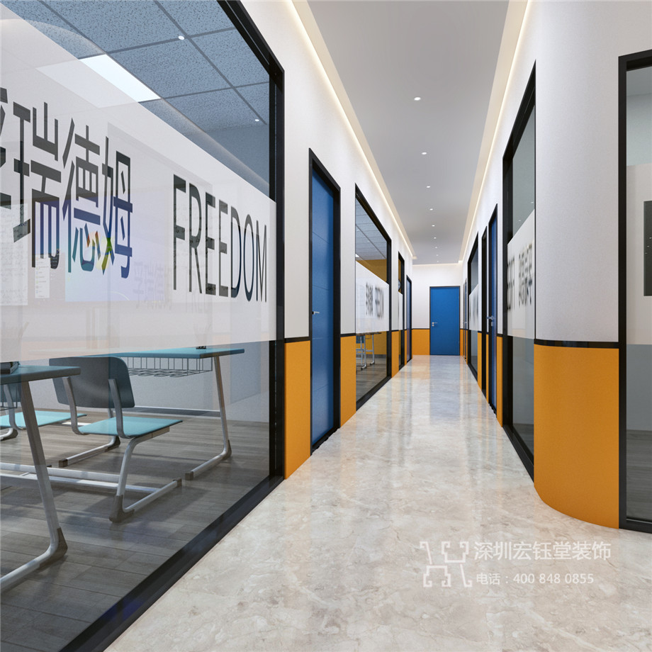鄭州孚瑞德姆國際英語教育培訓(xùn)機(jī)構(gòu)走廊裝修設(shè)計(jì)方案 鄭州孚瑞德姆國際英語教育培訓(xùn)機(jī)構(gòu)走廊裝修設(shè)計(jì)方案