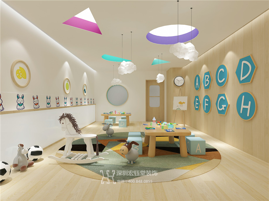鄭州米來笛早教中心裝修設計效果圖