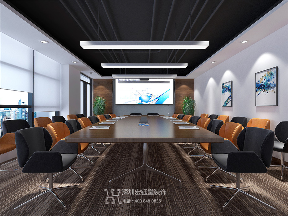 河南合之潤傳媒公司3000平辦公室裝修設(shè)計案例 河南合之潤傳媒公司3000平辦公室裝修設(shè)計案例