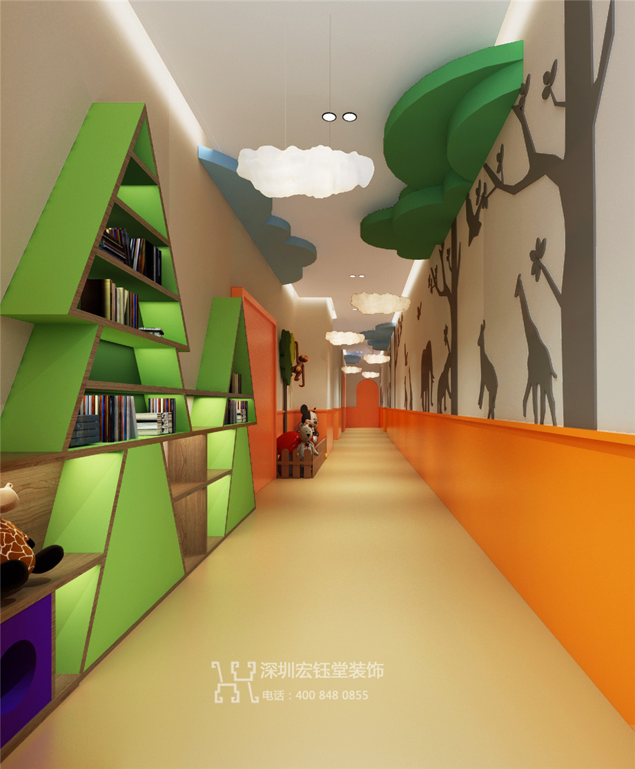 鄭州藝學堂藝術培訓學校走廊設計效果圖 鄭州藝學堂藝術培訓學校走廊設計效果圖