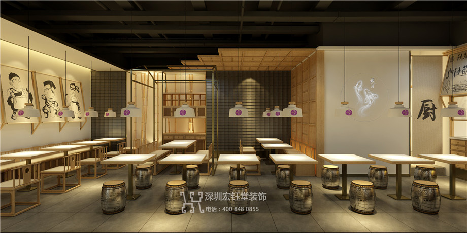 蓉小月老壇酸菜魚店面裝修設計方案 蓉小月老壇酸菜魚店面裝修設計方案