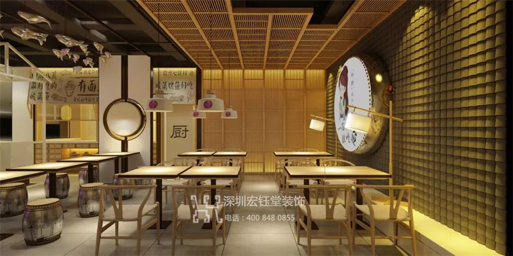 鄭州蓉小月酸菜魚餐廳裝修效果圖 鄭州蓉小月酸菜魚餐廳裝修效果圖