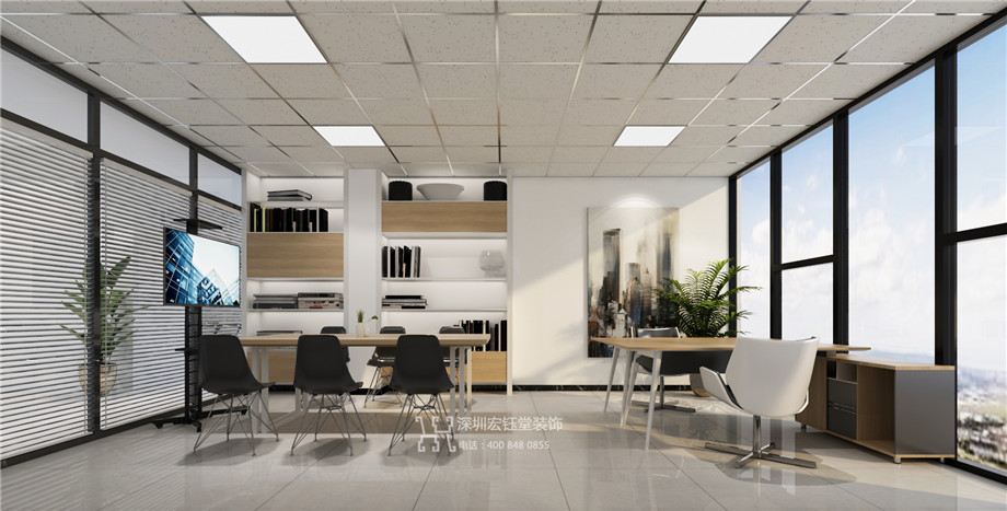 鄭州云智科技公司辦公室裝修鄭州云智科技公司經理辦公室裝修效果圖