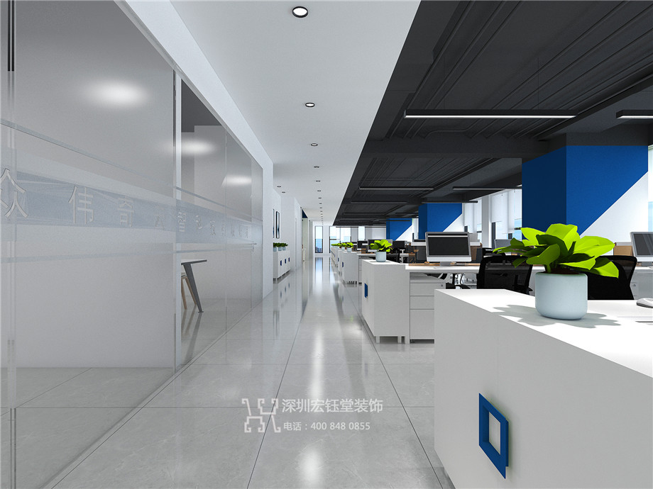 鄭州科技公司簡約辦公室裝修案例 鄭州科技公司簡約辦公室裝修案例