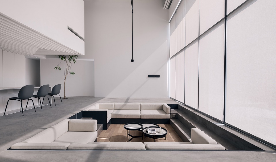 辦公室下沉式休閑區裝修設計圖