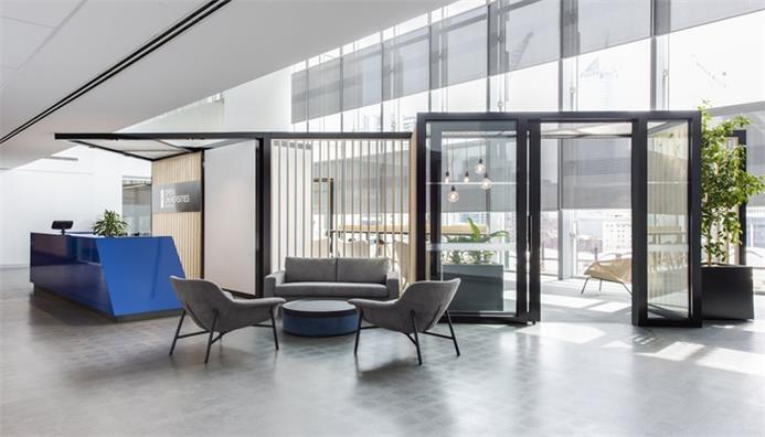 教育培訓公司辦公室接待區裝修設計圖