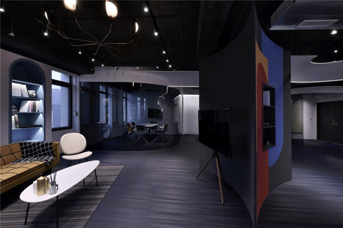 臺灣波龍藝術地毯設計公司辦公室展廳裝修設計圖