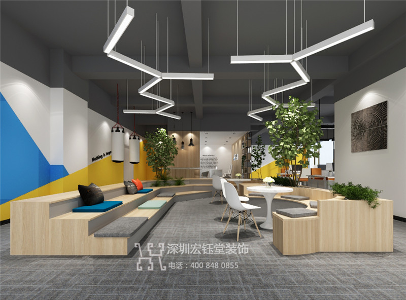 鄭州金擎科技公司辦公室休閑區裝修效果圖 鄭州金擎科技公司辦公室休閑區裝修效果圖