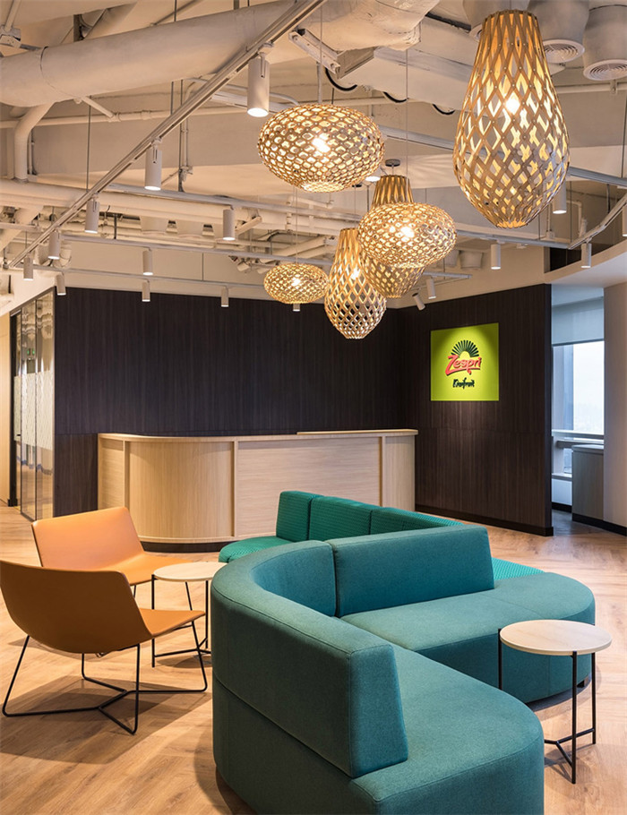 清新綠色辦公設計  Zespri佳沛奇異果總部辦公室裝修方案