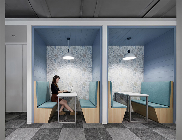 綠色多元化的大型裝飾集團總部辦公樓裝修設計方案