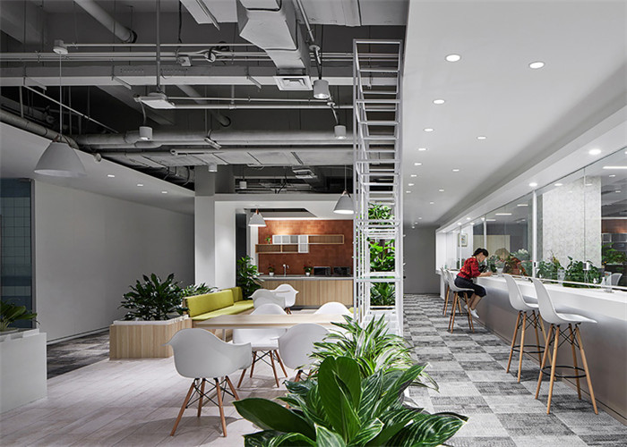 綠色多元化的大型裝飾集團總部辦公樓裝修設計方案