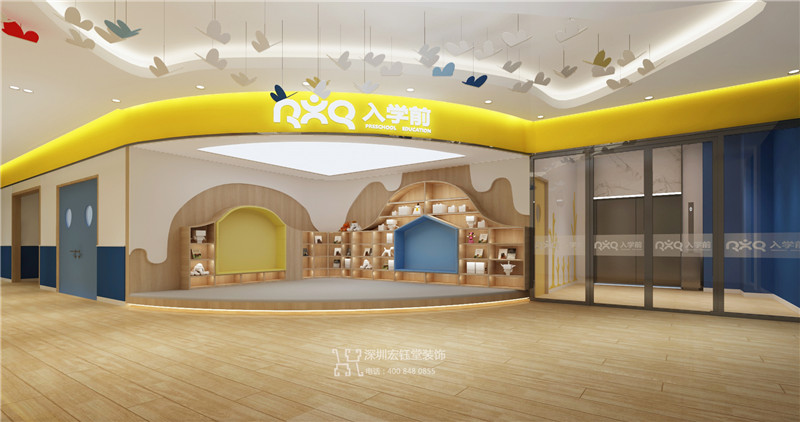 鄭州入學前幼小銜接教育機構裝修效果圖