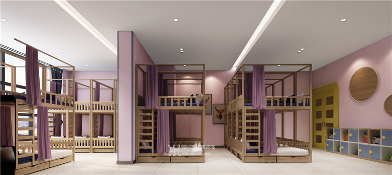 鄭州入學前教育機構午休室裝修效果圖