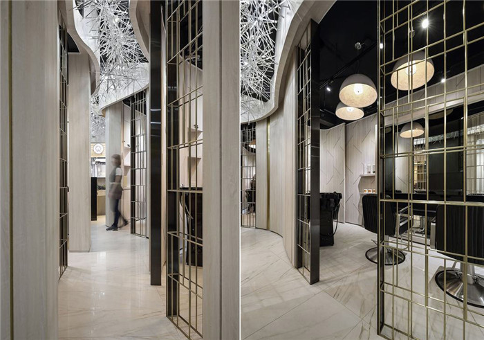 精致大氣的高端美發(fā)沙龍會(huì)所裝修設(shè)計(jì)實(shí)景圖 精致大氣的高端美發(fā)沙龍會(huì)所裝修設(shè)計(jì)實(shí)景圖