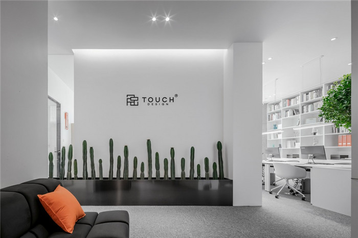 極簡風辦公室入口裝修效果圖