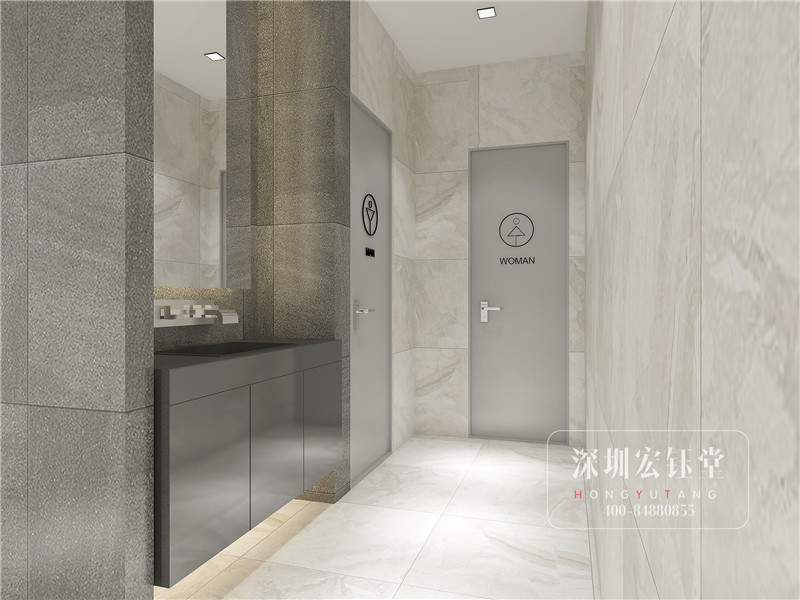 鄭州奧斯頓園林器械辦公樓樓衛生間裝修效果圖