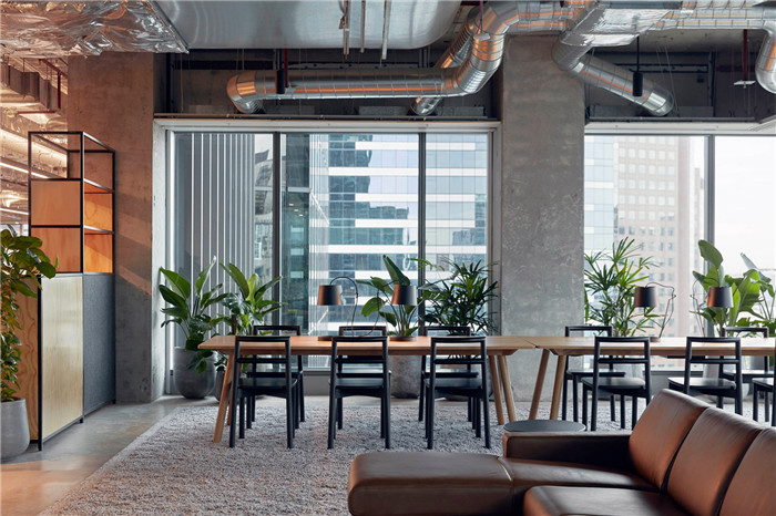 簡約時尚風辦公室裝修會議室實景圖