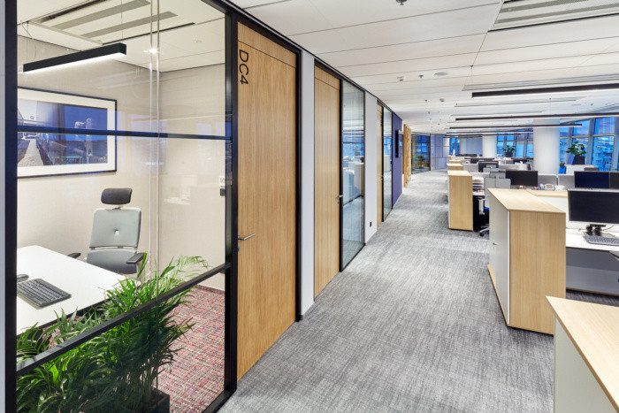 簡約風辦公室辦公區裝修設計實景圖