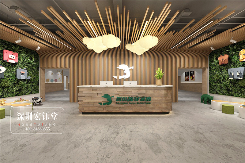 鄭州橡果綠色有機主題餐廳裝修設計圖 鄭州橡果綠色有機主題餐廳裝修設計圖