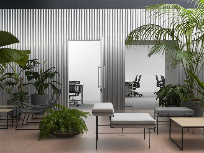 東京室內花園辦公室裝修設計效果圖