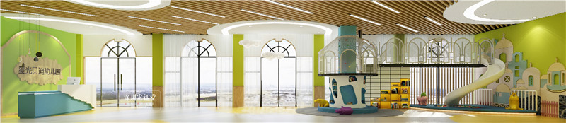 鄭州白沙星光貝迪幼兒園大廳裝修設(shè)計(jì)效果圖