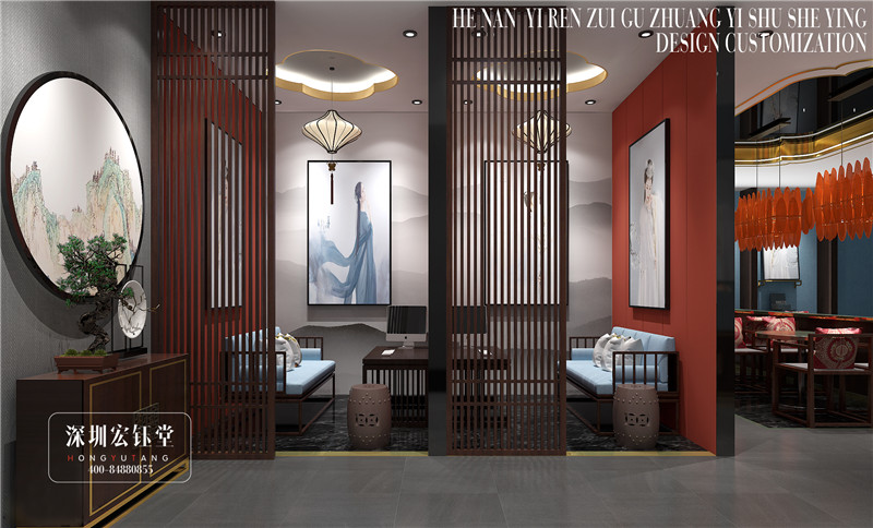 鄭州伊人醉古裝攝影工作室裝修設計