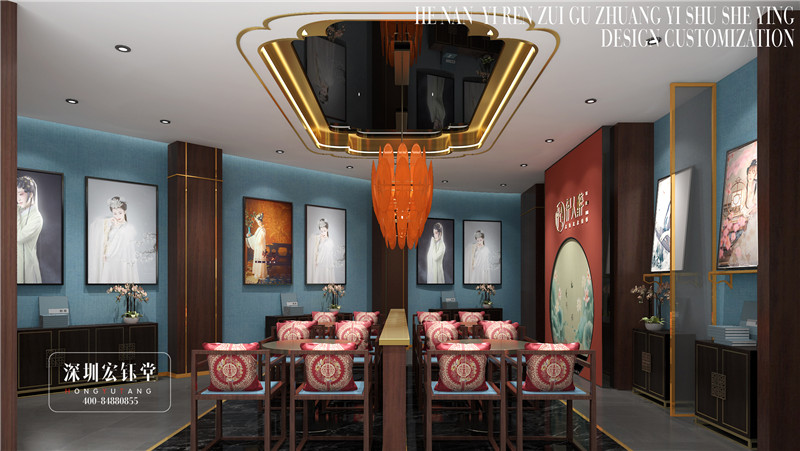 鄭州伊人醉古裝攝影工作室裝修設計案例