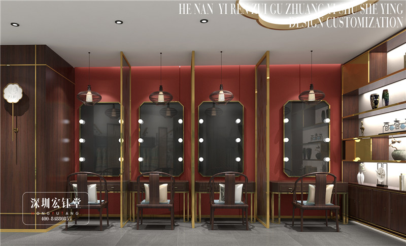 鄭州伊人醉古裝攝影工作室裝修設計效果圖